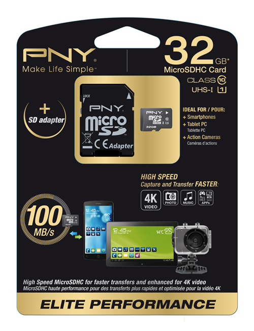 Micro Sd Elite Performance Pny Flash Memory Sdu32g10eliper Ef 3536401536505