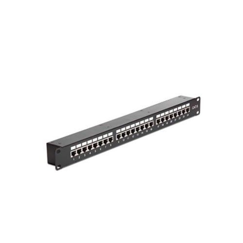 Patch Panel 24 Porte Nero con 24 a Panasonic 3sr Patch 24p