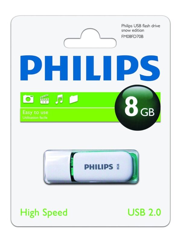 Philips Usb 2 0 8gb Snow Edition Verde Phmmd8gbs200 8719274667896