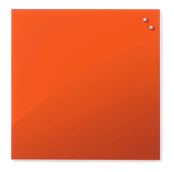 Lavagna Magnetica in Vetro 45x45cm Arancio Arke