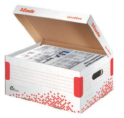 Scatola Container Speedbox Large 36 4x43 3x26 3cm Esselte Confezione da 15 Pezzi