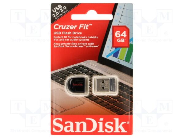 Chiavetta Usb Cruzer Fit 64gb Sandisk Sdcz33 064g B35 619659101510