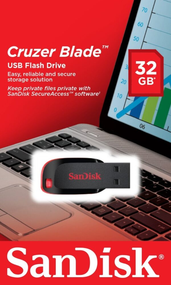 Chiavetta Usb Cruzer Blade 32gb Sandisk Sdcz50 032g B35 619659069193