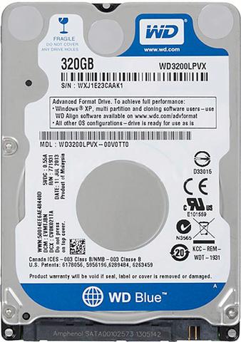 320gb Blue 16mb 7mm Wd Int Hdd Mobile Cons Wd3200lpcx 718037810713