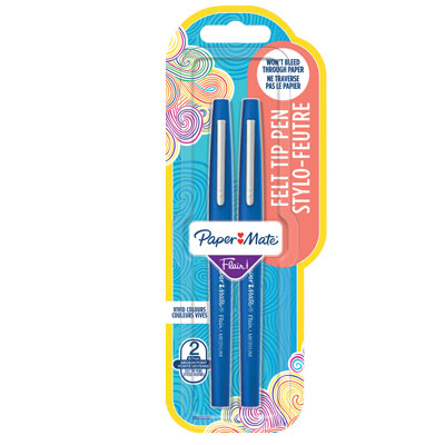 Bl.2 penna con punta in fibra flair blu