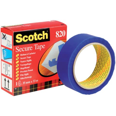 Nastro adesivo antieffrazione Scotch® 35 mm x 33 m blu 8203533B