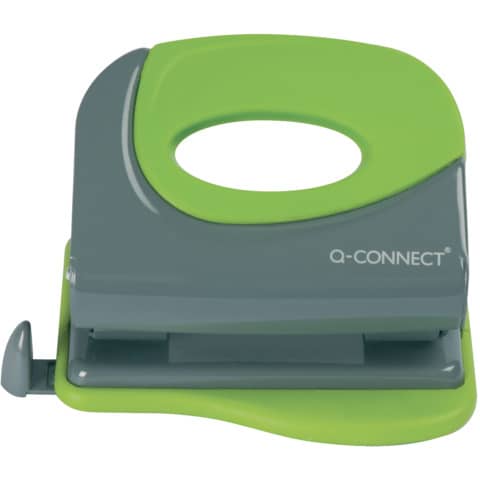 Perforatore a due fori Q-Connect fino a 20 ff grigio/verde KF00995