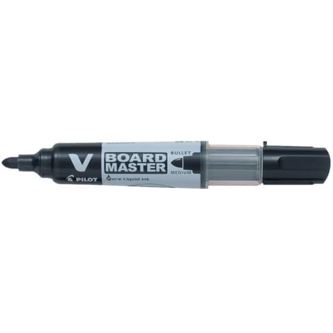 Marcatore per lavagna ricaricabile V BOARD MASTER - punta tonda tratto 2,3 mm Pilot nero - 040140