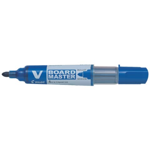 Marcatore per lavagna ricaricabile V BOARD MASTER - punta tonda tratto 2,3 mm Pilot blu - 040141