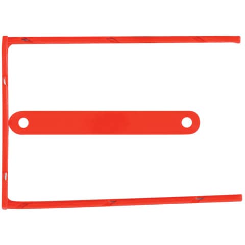 Clip fermafogli Q-Connect rosso passo 8 cm conf. 100 pezzi - KF02281