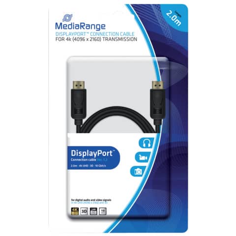 Cavo di collegamento Media Range DisplayPort contatti dorati 10 Gbit/s MRCS159