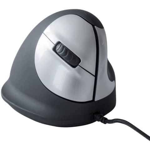 Mouse verticale per destrorsi R-GO Tools laser nero 165-195 mm con cavo RGOHE