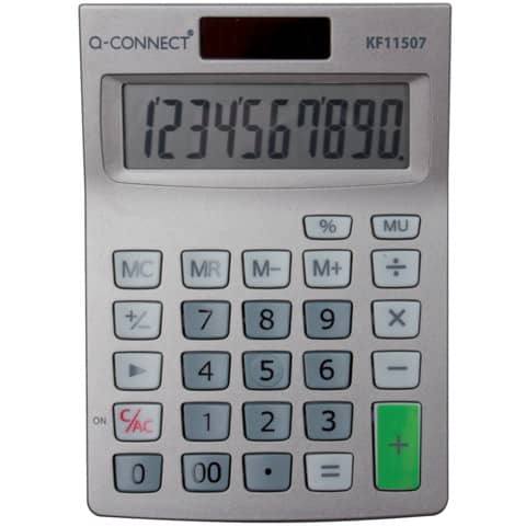 Calcolatrice solare da tavolo Q-Connect S - 10 cifre KF11507