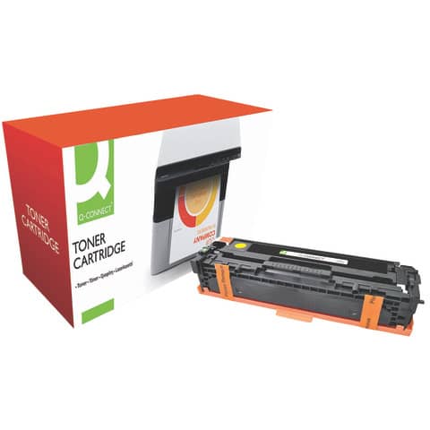 Toner Q-Connect compatibile con HP CB542A - giallo KF10824