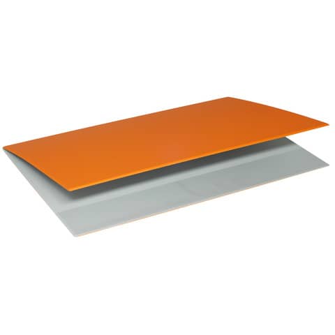 Sottomano Doppio Neon Arda f.to 49x34,5 cm in plastica morbida Soft-touch arancione - 0107NEO5300