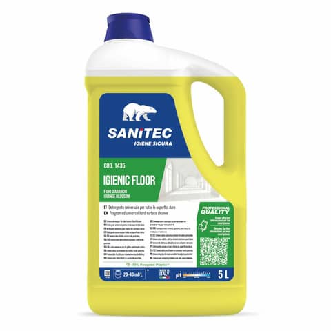 Detergente concentrato per pavimenti Sanitec Igenic Floor Fiori d'arancio & Bergamotto - 5 L - 1435