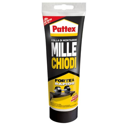 Colla di montaggio Pattex Millechiodi Forte&Rapido tubp 250 gr trasparente 2713276