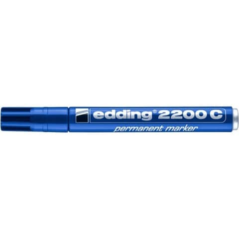 Marker Edding 2200c permanente punta scalpello blu