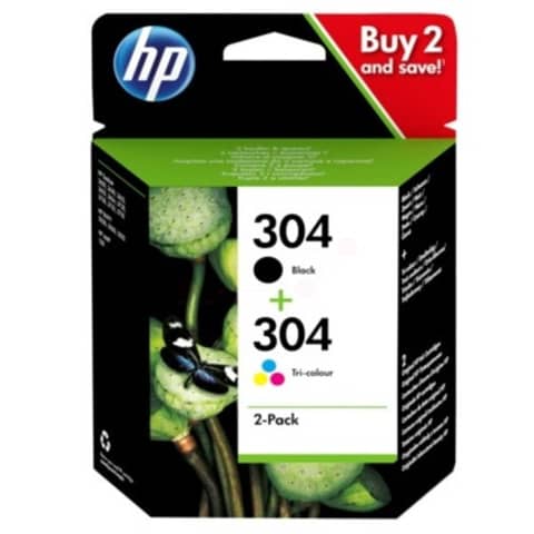 Cartuccia inkjet 304 combo 2-pack HP HP  3JB05AE