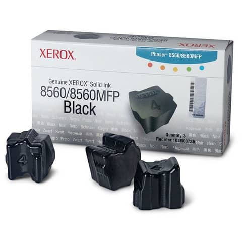 Stick solid ink Xerox nero  Conf. 3 - 108R00726