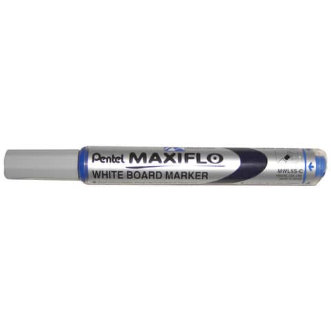 Marcatore per lavagne bianche Pentel MAXIFLO punta conica 4,0 mm blu MWL5S-C