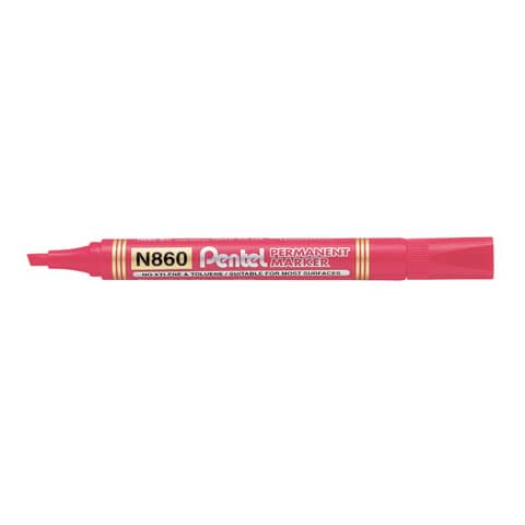 Marker Pentel n860 punta scalpello rosso