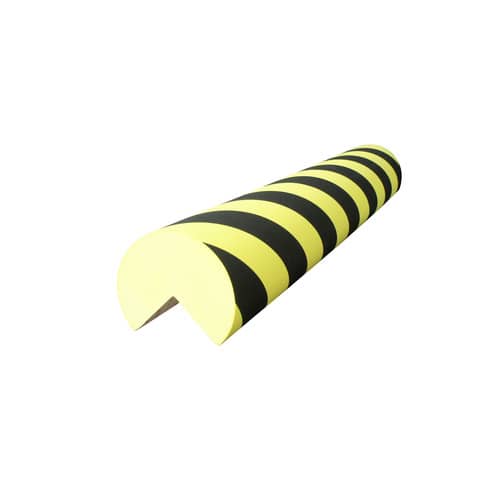 Protezione segnaletica in gomma Viso 100 cm x Ø 10 cm nero/giallo PU10025