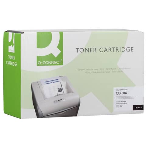 Toner alta resa Q-Connect compatibile con HP CE400X - nero K15537QC