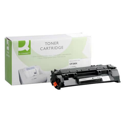 Toner alta resa Q-Connect compatibile con HP CF280X - nero K15590QC