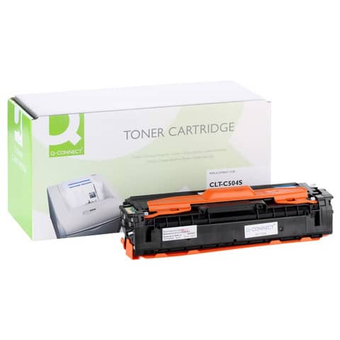 Toner Q-Connect compatibile con Samsung CLT-C504S/ELS - ciano K15624QC