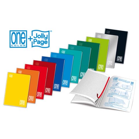 Quaderno Maxi One Color punto metallico 21 ff righe 1RC A4 - 21x29,7 cm - 1414