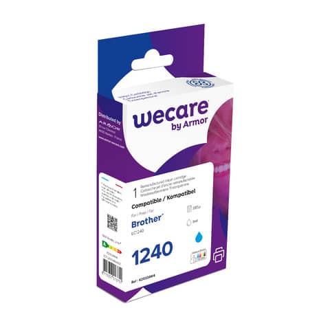 Cartuccia inkjet WECARE compatibile con Brother LC-1240C - ciano K20334W4