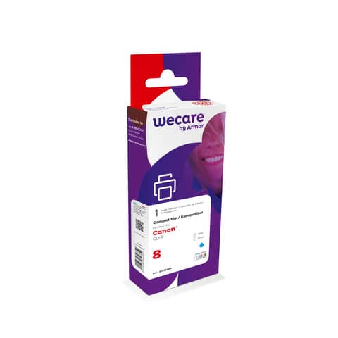 Serbatoio inchiostro WECARE compatibile con Canon 0621B001 - ciano K12384W4