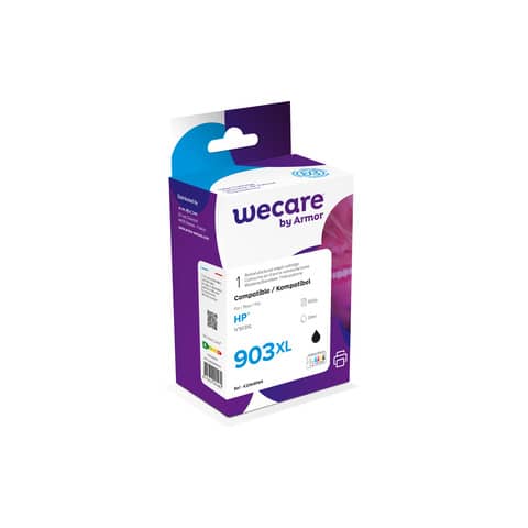 Cartuccia inkjet alta capacità WECARE compatibile con HP T6M15AE - nero K20649W4