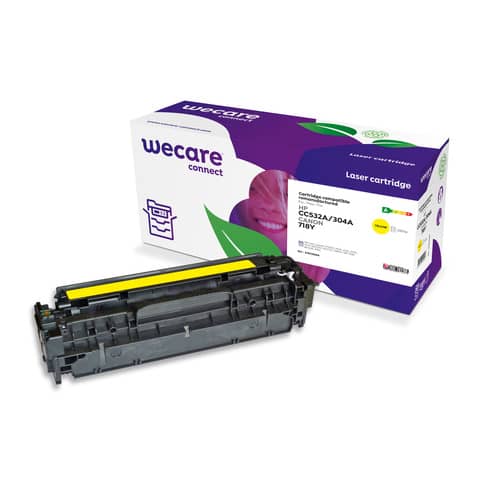 Toner WECARE compatibile con HP CC532A - giallo K15135W4