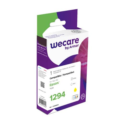 Cartuccia inkjet WECARE compatibile con Epson C13T12944012 - giallo K12595W4