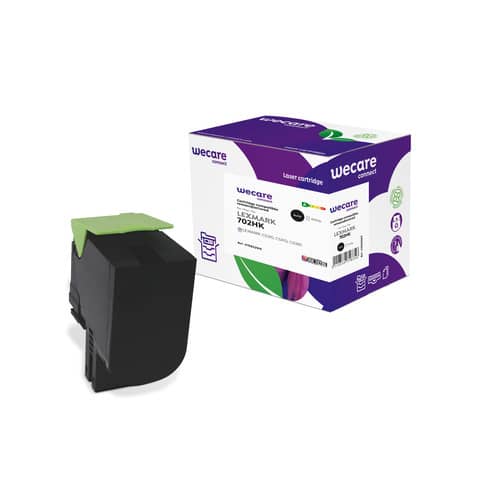 Toner alta resa WECARE compatibile con Lexmark 70C2HK0 - nero K15822W4