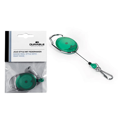 Chiocciola yo-yo style con moschettone verde