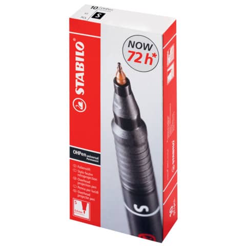 Penna Stabilo OHPen universal Superfine (S) 0,4 mm rosso 841/40