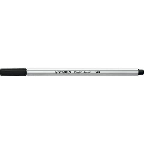 Penna Stabilo Pen 68 brush nero