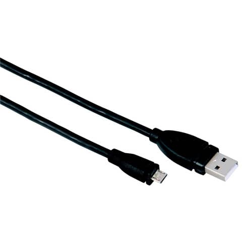 Cavo connessione HAMA USB A 2.0/Micro USB B 2.0 1,8 m nero 7200608