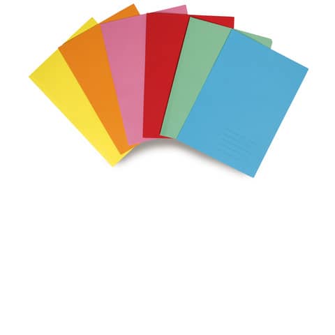 Cartelline semplici EURO-CART cartoncino calandrato 24,5x34 cm rosso conf. 6 pezzi - XCM01FRO/6