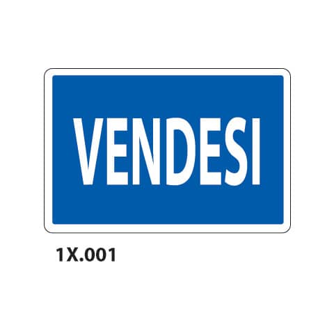 Cartello informativo ''Vendesi'' Dixon Industries 20x30 cm - 1X.0001