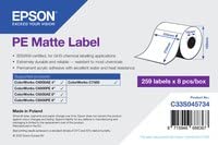 PE MATTE LABEL DIE-CUT ROLL