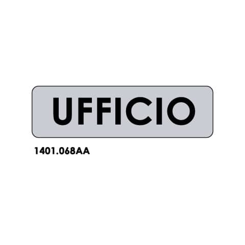 Cartello adesivo per interni ''Ufficio'' 17x4,5 cm Dixon Industries conf. 15 pezzi - 1401.068AA