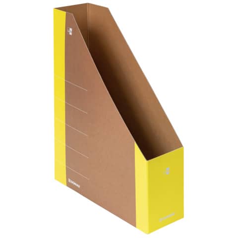 Portariviste in cartone formato A4 dorso 5 cm Donau giallo 3550001FSC-11