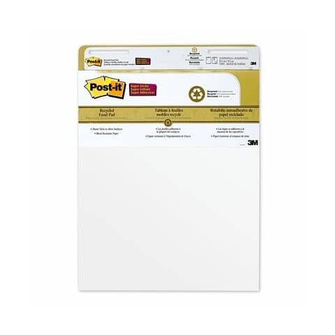 Blocchi da parete di 30 ff con adesivo rimovibile Post-it® Super Sticky bianco 63.5x77.5 cm 4 blocchi+2 omaggio 559 4+2