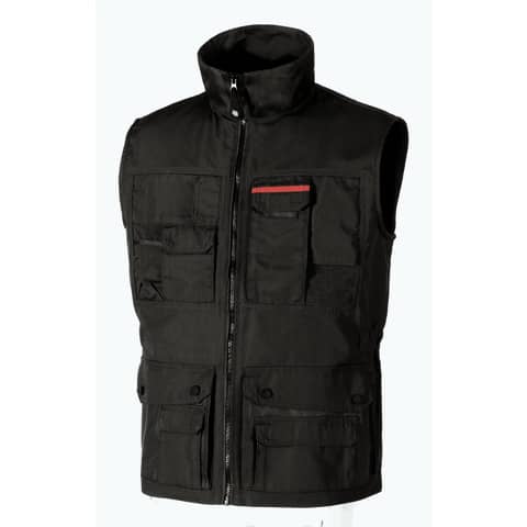 Gilet multitasche da lavoro First U-Power nero carbone - Taglia M SY004BC FIRST M