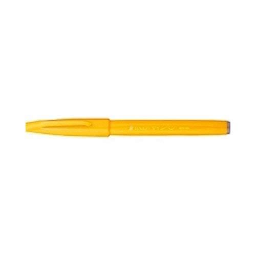 Penna Pentel brush sign Pen ses15c giallo