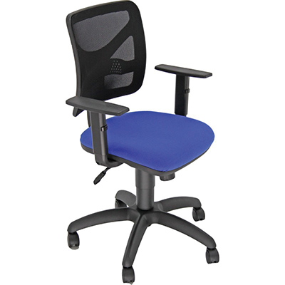 Poltroncina pentagon y 10 con braccioli blu